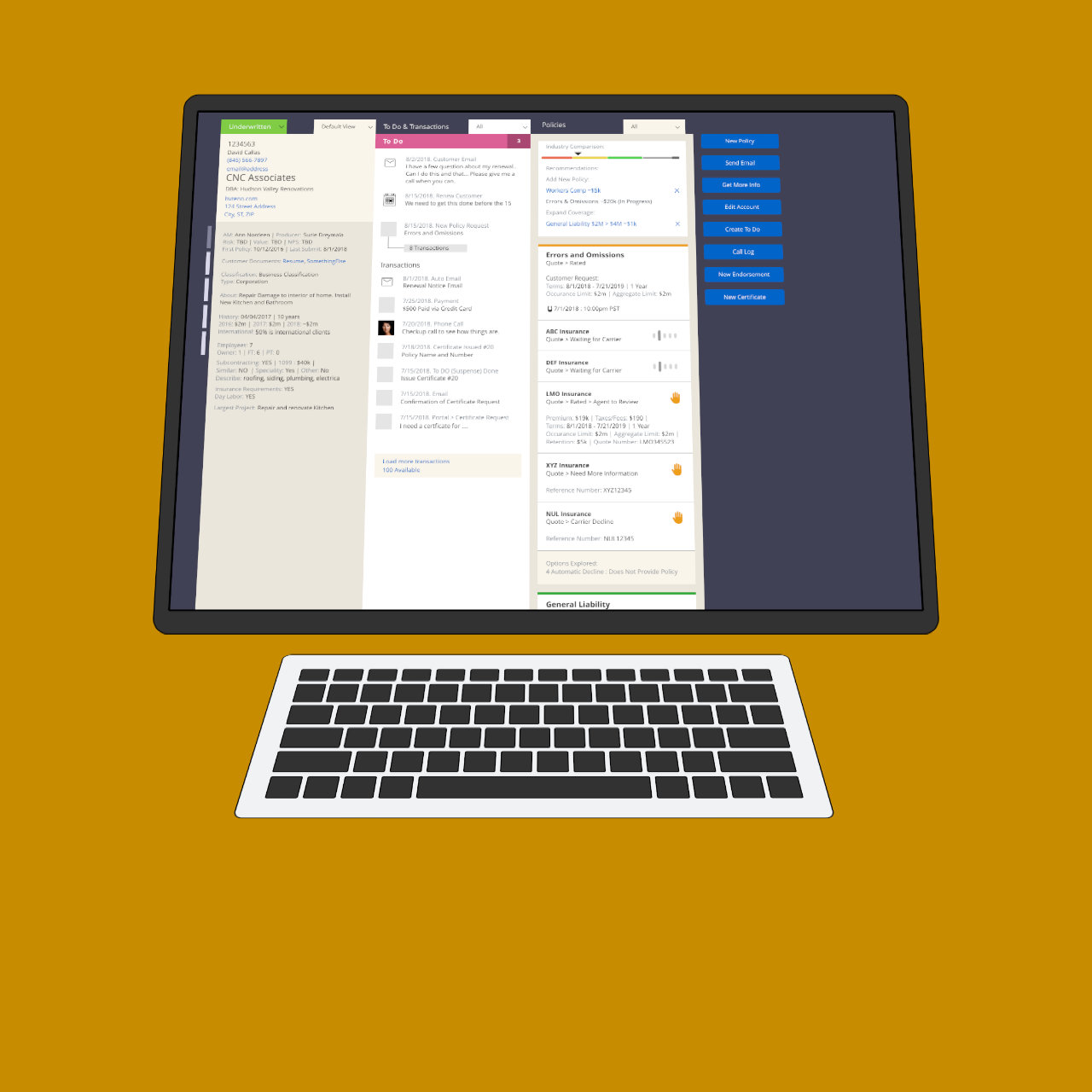 insureon UX Broker Agent Design Proposal