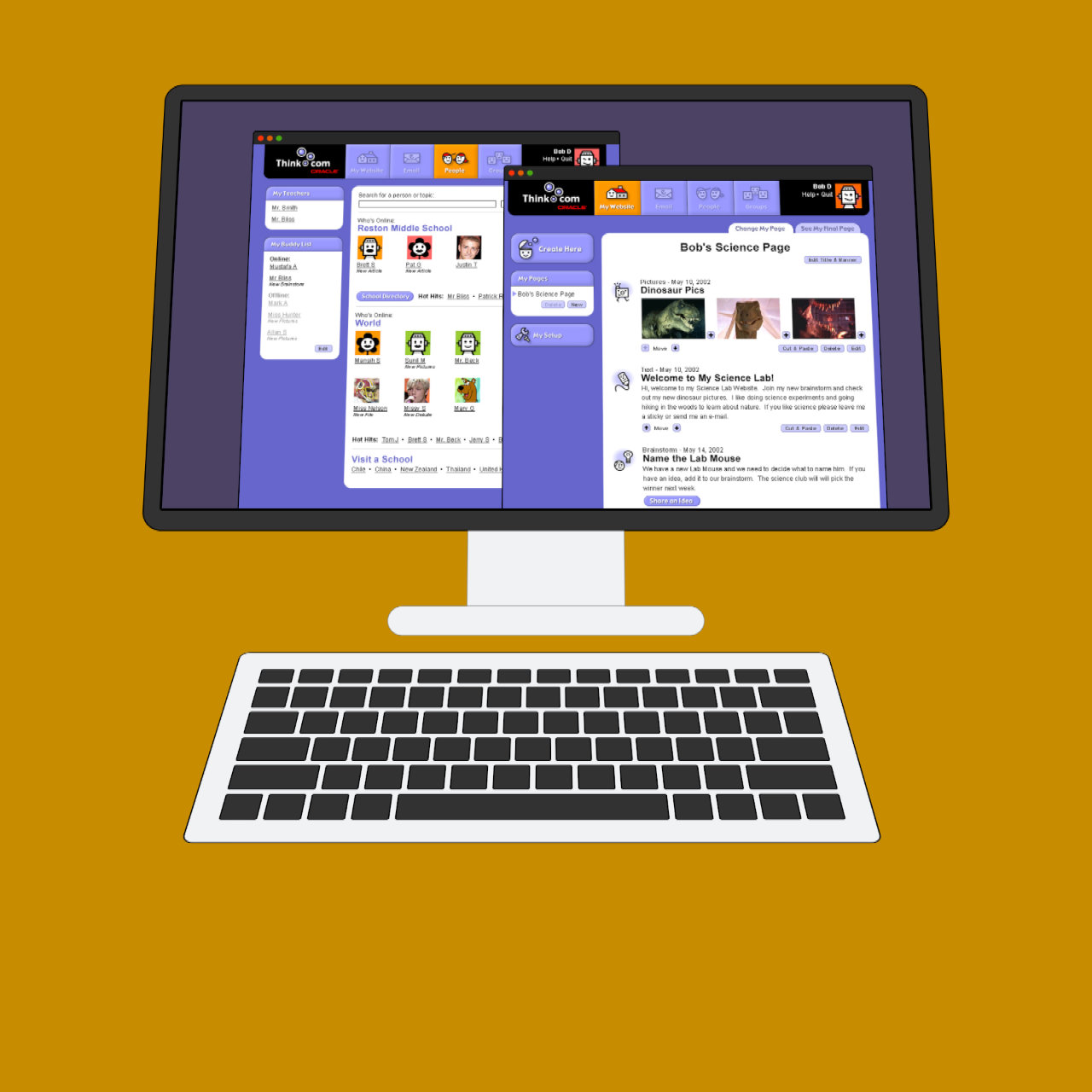 Oracle Think.com UX Design Screenshot
