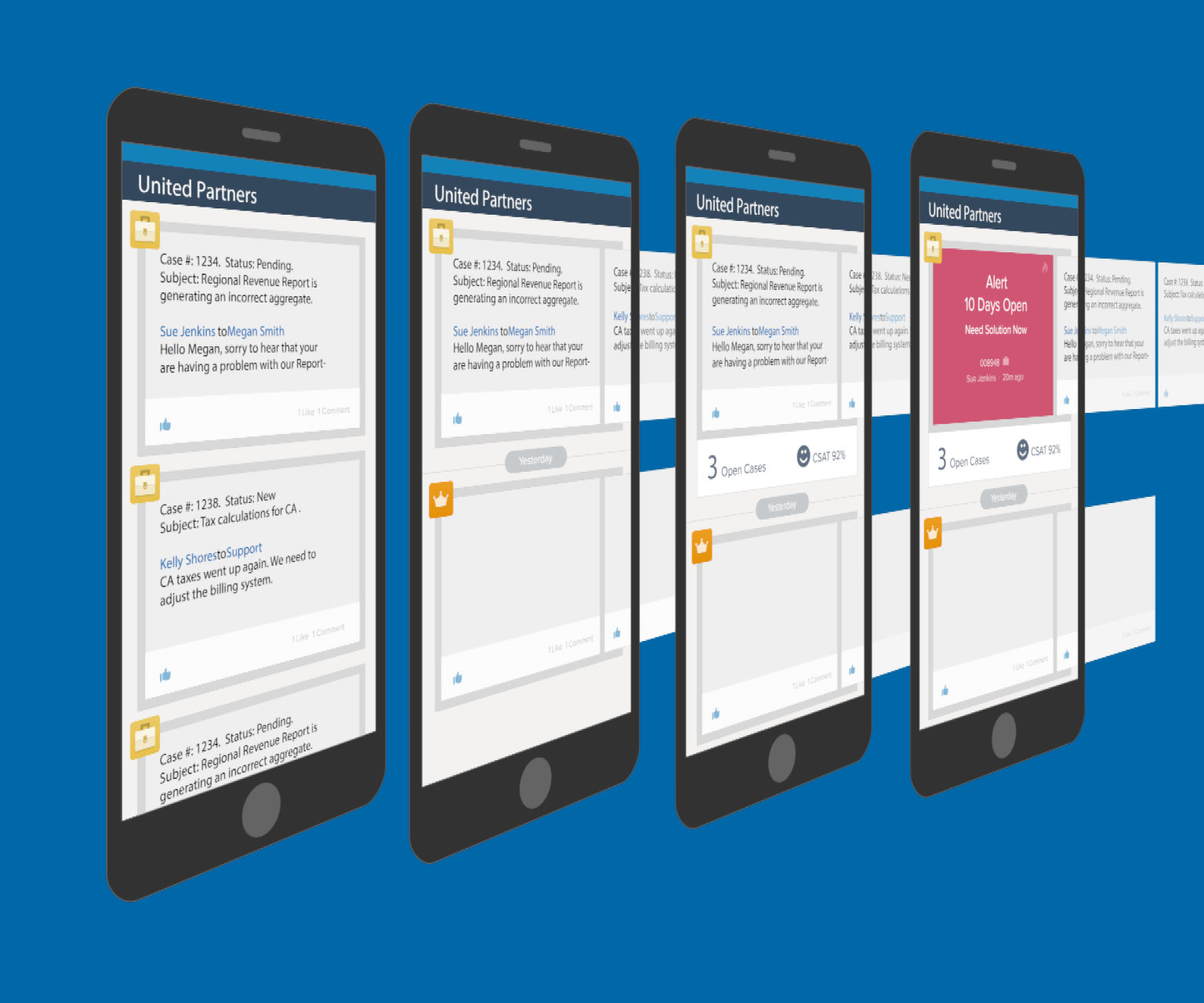 Salesforce.com Mobile Account Feed UX Design